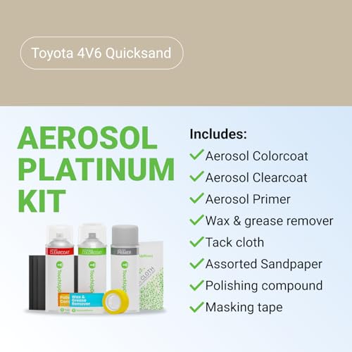 Car Paint Touch Up Spray Kit (Aerosol Spray - Platinum Kit / Quicksand)