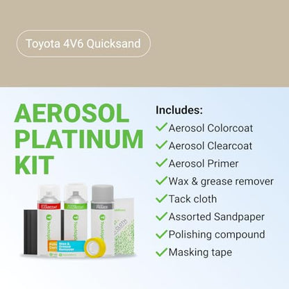 Car Paint Touch Up Spray Kit (Aerosol Spray - Platinum Kit / Quicksand)