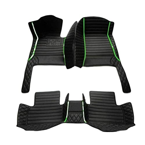 Customization Floor Mats and Cargo Mats are Suitable for 99% of Cars (3D Black Green / 3D Floor Mats)