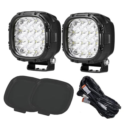 4 Inch 160W Round LED Offroad Lights Driving Spotlights Fog Light (White)