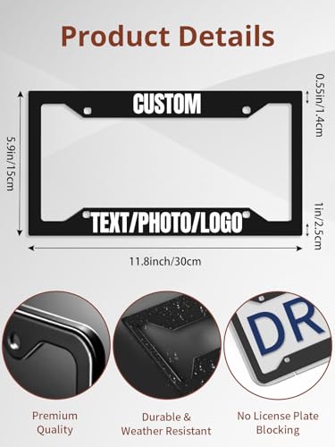 Custom License Plate Frame (4 Holes)
