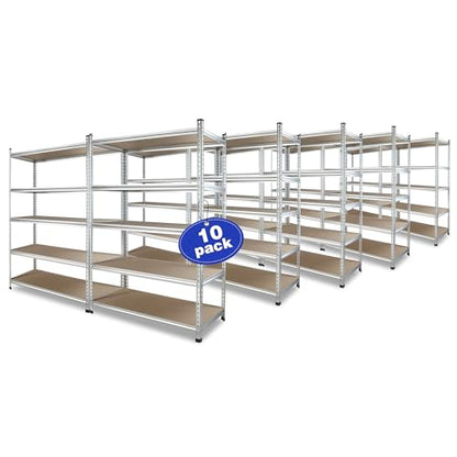 5 Tier Shelving Unit (48"W x 24"D x 72"H(Aluminum Finish))