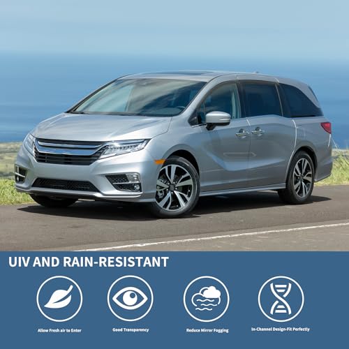 4PCS Rain Guards Fit for Honda Odyssey 2011 (For 2011-2017 Honda Odyssey)