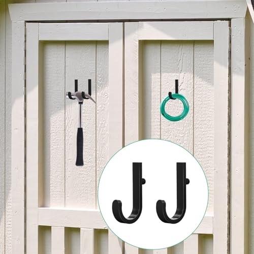 8 Pcs Shed Storage Tool Hooks Accessories Compatible with Suncast (J Shaped)