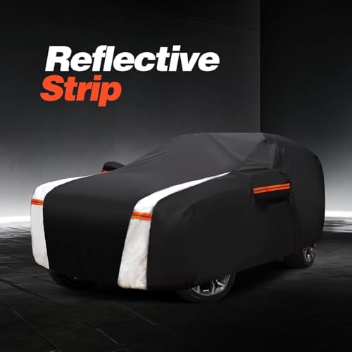 Truck Cover with Camper Shell Topper (B.Truck with Shell(Length:Up to 228 inch) / Black Truck Cover)