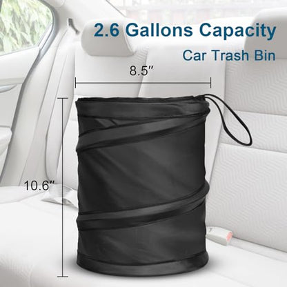 Car Trash Can (Black / 2.6 Gallons)