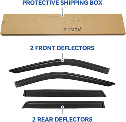 Window Visors Rain Guards for 2021 (2021-2026 Tahoe/Yukon)