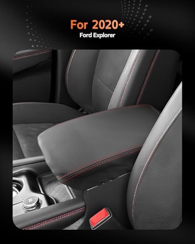 for 2025 2026 Ford Explorer Center Console Cover Armrest Box Cover for Explorer 2020 2021 2022 2023 2024 2025 Accessories Console Arm Rest Protector (Explorer 2020-2026)