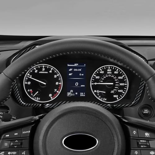 Car ABS Center Console Instrument Dashboard Panel Trim Cover Only for 2025 2026 Subaru Forester Carbon Fiber Interior Accessories (Instrument Dashboard Decal)