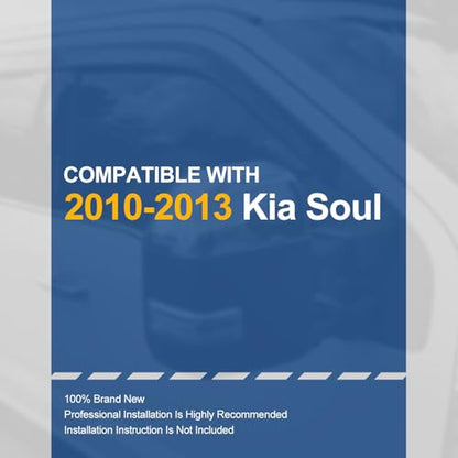 4PCS Tape On Window Visors for 2010 (10-13 Soul)