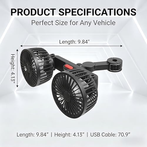 Backseat Car Fan