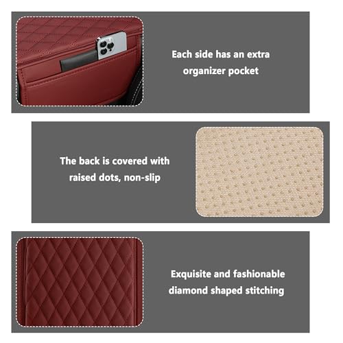 Upgraded Car Center Console Cover (Red)
