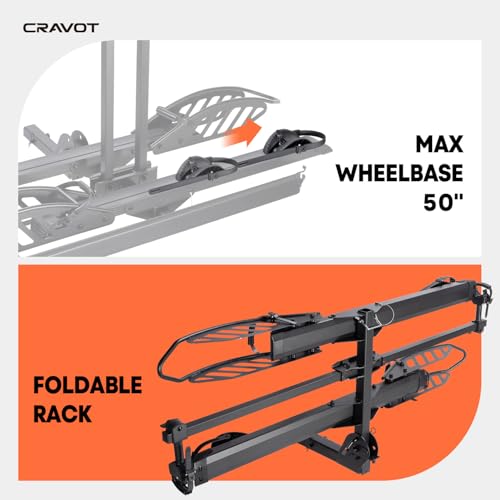 CyberRack E2 EBike Rack with Ramp for 2 EBikes (E2 200lbs)