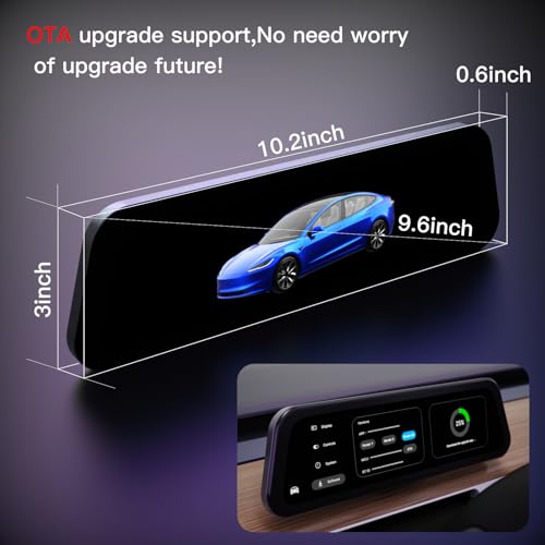 9.6" Heads Up Display for Tesla Model Y & Model 3