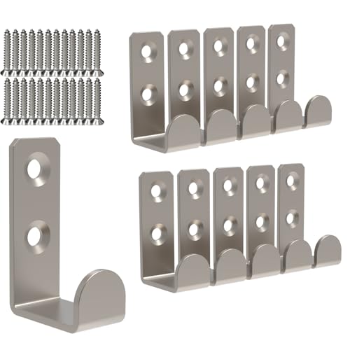 Hooks for Hanging Stainless Steel Heavy Duty Coat Hook Wall Hooks Robe Hanger Hooks Hanging Hat Key Holder for Towel (1.8x1 / Square)