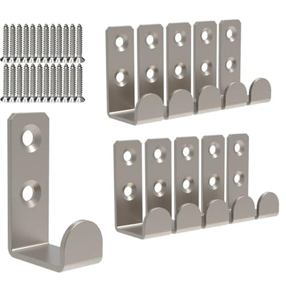 Hooks for Hanging Stainless Steel Heavy Duty Coat Hook Wall Hooks Robe Hanger Hooks Hanging Hat Key Holder for Towel (1.8x1 / Square)