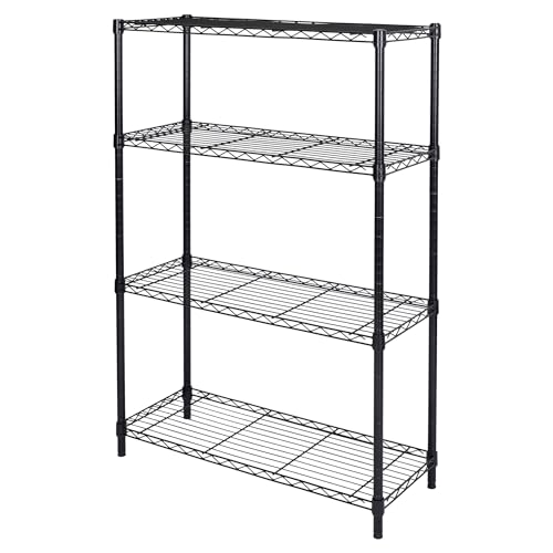 4 Tier Shelving Unit (4-Tier（13.77"D x 35.43"W x 54.33"H）)