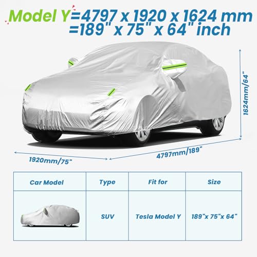 Tesla Model Y Waterproof SUV Car Cover (Custom Fit Tesla Y)