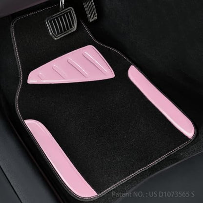 Jelly Waterproof Universal Fit Car Floor Mats (Pink)