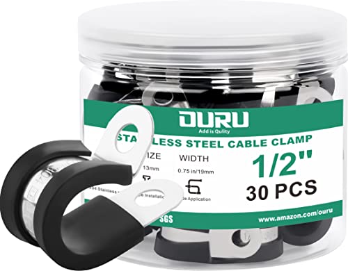 1 2 Inch Cable Clamps (30pcs - 1/2")