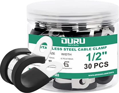 1 2 Inch Cable Clamps (30pcs - 1/2")
