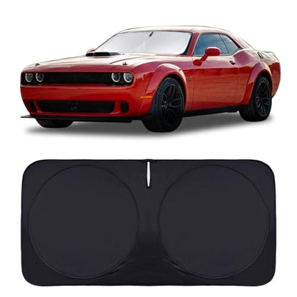 Windshield Sun Shade for 2015 (Fit for 2023 2024 Dodge Challenger)