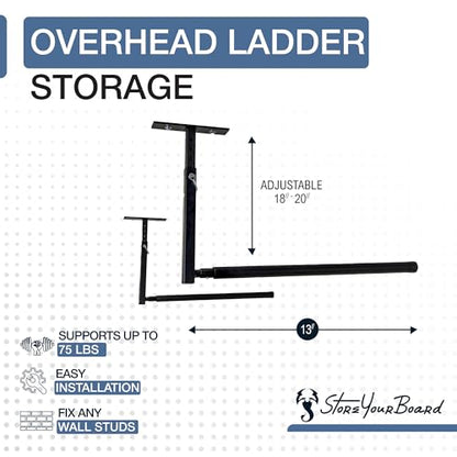 Adjustable Overhead Ladder Rack (Single)