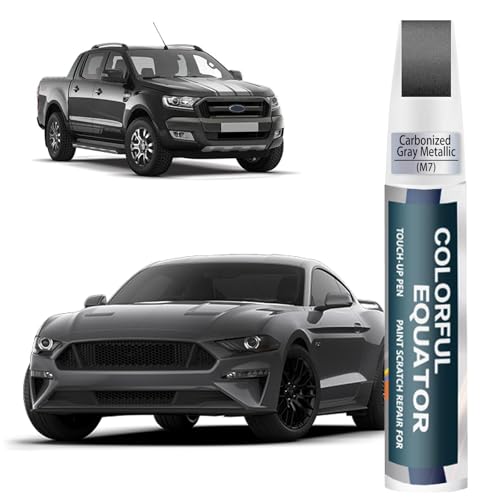 M7 Carbonized Gray Metallic Touch Up Paint for Ford (Carbonized Gray Metallic(M7) compatible with Bronco/Bronco Sport/E-Transit/Edge/Escape/Explorer/F-150/F-150 Lightning/F-250 Super Duty/F-350 Super Duty/F-450 Super Duty/Maverick/Mustang/Ranger/Transit)