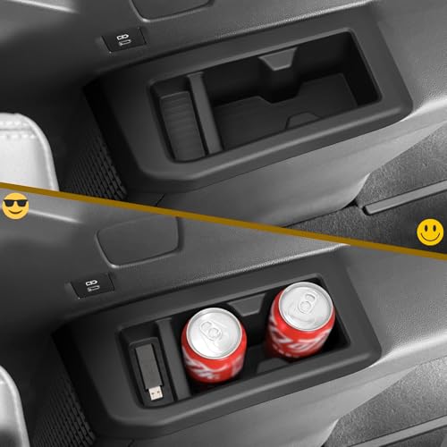 2 Pack Rear Cup Holder Inserts for Toyota Land Cruiser 1958 250 LC250 Prado Accessories 2025 (3rd Row Cup Holders Insert)