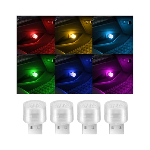 4 Pack USB LED Ambient Lights (Multicolor Rapid Flashing)