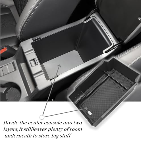 Compatible with Subaru Crosstrek Impreza 2024 2025 Center Console Armrest Storage Box ABS Tray Insert Organizer Glove Pallet Phone Holder (for Crosstrek Impreza 2024-2025)