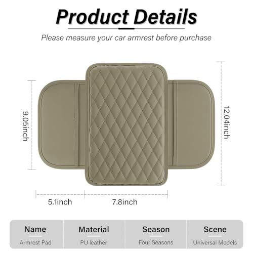 Car Center Console Cover (beige)