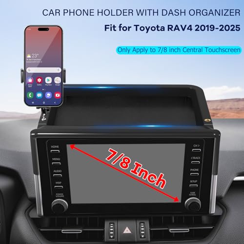Car Phone Holder Fit for Toyota RAV4 Hybrid LE (For Toyota RAV4 2019-2025 7/8inch)