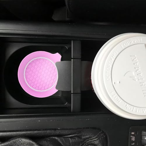 4 PCS Car Cup Coasters (Pink*4pcs / With Diamonds)