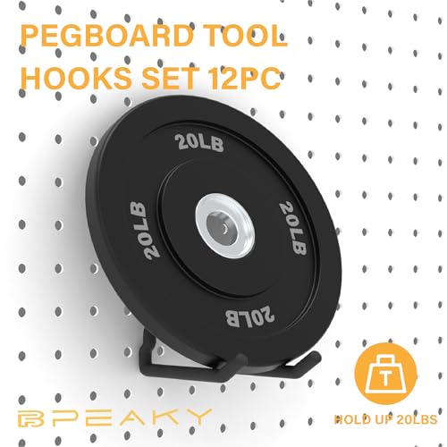 12PC Heavy Duty Pegboard Hooks for 1 (12PC)