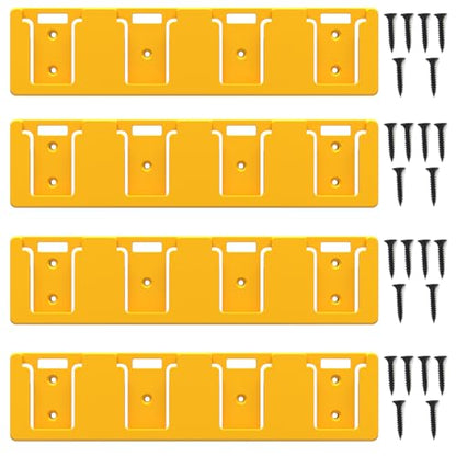 Battery Rack for DeWalt 20V (Yellow-4pc)