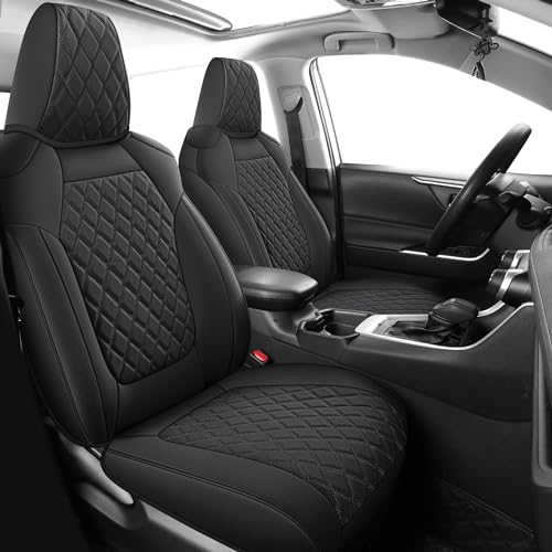 RAV4 Seat Covers Full Set Fit for 2019 (Black / 2019-2025 rav4(Not for Hybrid,Adventure&TRD-OFF))