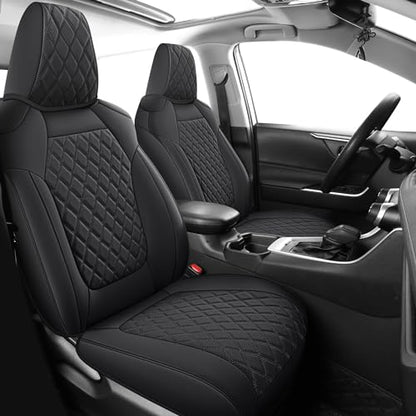 RAV4 Seat Covers Full Set Fit for 2019 (Black / 2019-2025 rav4(Not for Hybrid,Adventure&TRD-OFF))