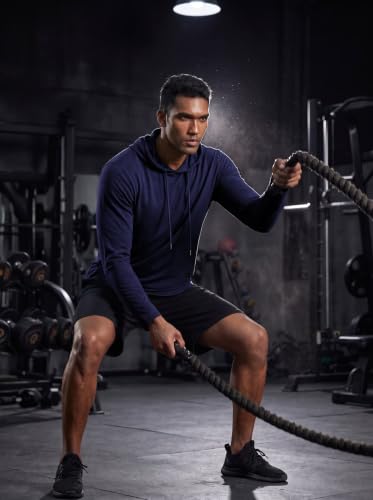 Mens Fashion Athletic Hoodies Sport Sweatshirt Solid Color Fleece Pullover Navy 3X (3X-Large / Navy)