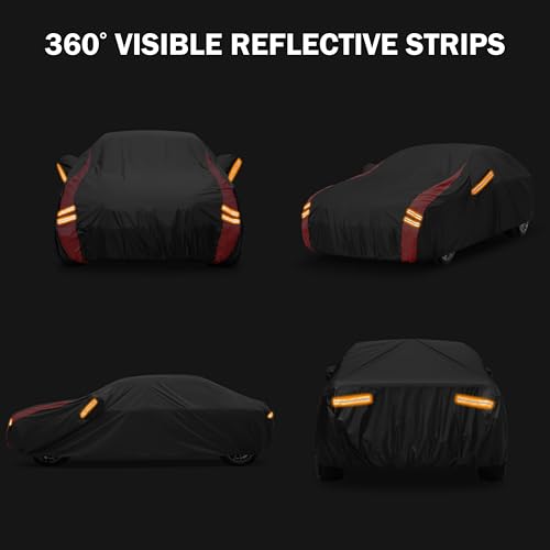 All Weather Waterproof Car Cover for Jeep Wrangler 4 (S2 Fit Wrangler 4 Door / 3 SUV Car Cover)