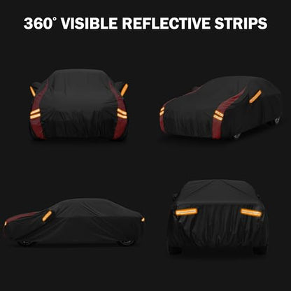 Car Cover Automobiles Waterproof All Weather for for Sports Coupe .Size C2 (C2 Fit Coupe/Cabrio Length 166-173 inch / 0 Coupe Car Cover)