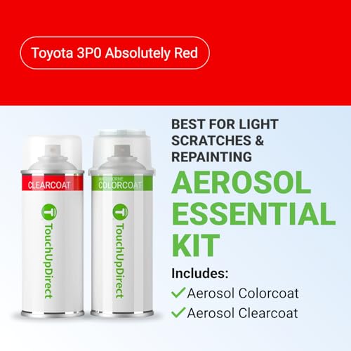 Car Paint Touch Up Spray Kit (Aerosol Spray - Essential Kit / Absolutely Red)