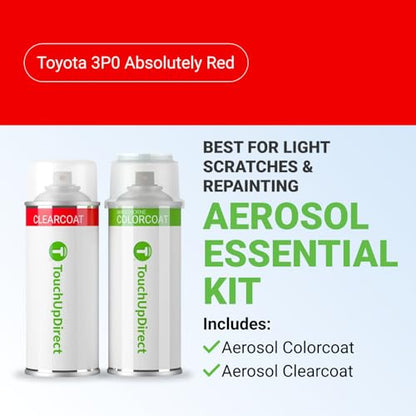 Car Paint Touch Up Spray Kit (Aerosol Spray - Essential Kit / Absolutely Red)