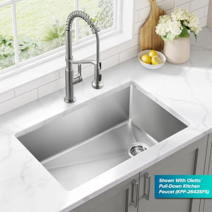 Fairlane 30 in Undermount Single Bowl Stainless Steel Kitchen Sink (29.5 Inch / Single Bowl — Undermount)
