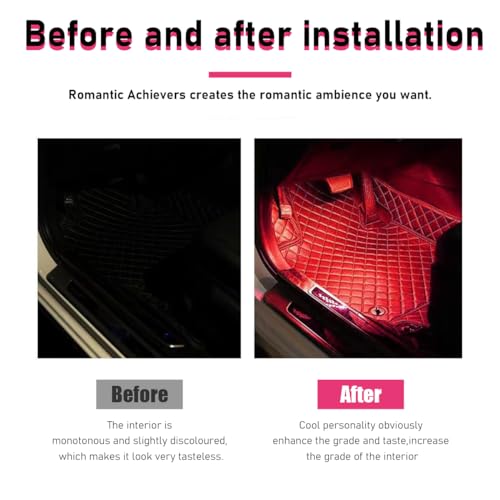 Car LED Strip Light (Red / 24 LED, USB Port)