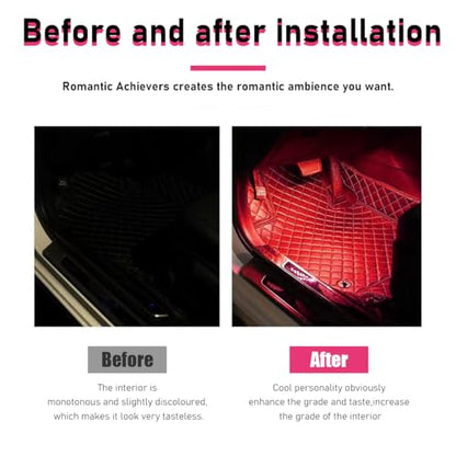Car LED Strip Light (Red / 24 LED, USB Port)