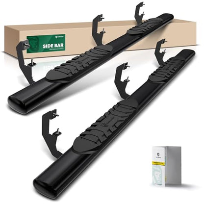 5 Inch Running Boards for Chevy & GMC (Double Cab / 5" Oval Straight)