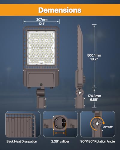 Led Parking Lot Light 300W (Slip Fit 300W 3P)