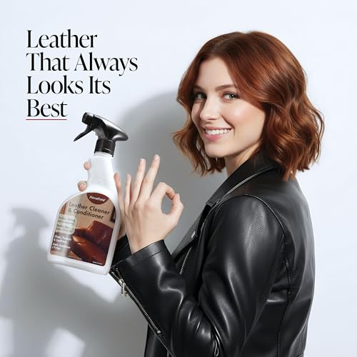 3-in-1 Leather Cleaner & Conditioner (22 oz) - Restores Natural Oils, Removes Stains and Hides Scuffs (22 Fl Oz (Pack of 1))
