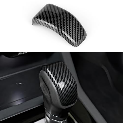 Car Carbon Fiber ABS Gear Shift Knob Panel Sticker Cover Interior Trim Decal Only for Subaru Forester 2025 Accessories (Gear Shift Knob Decal)